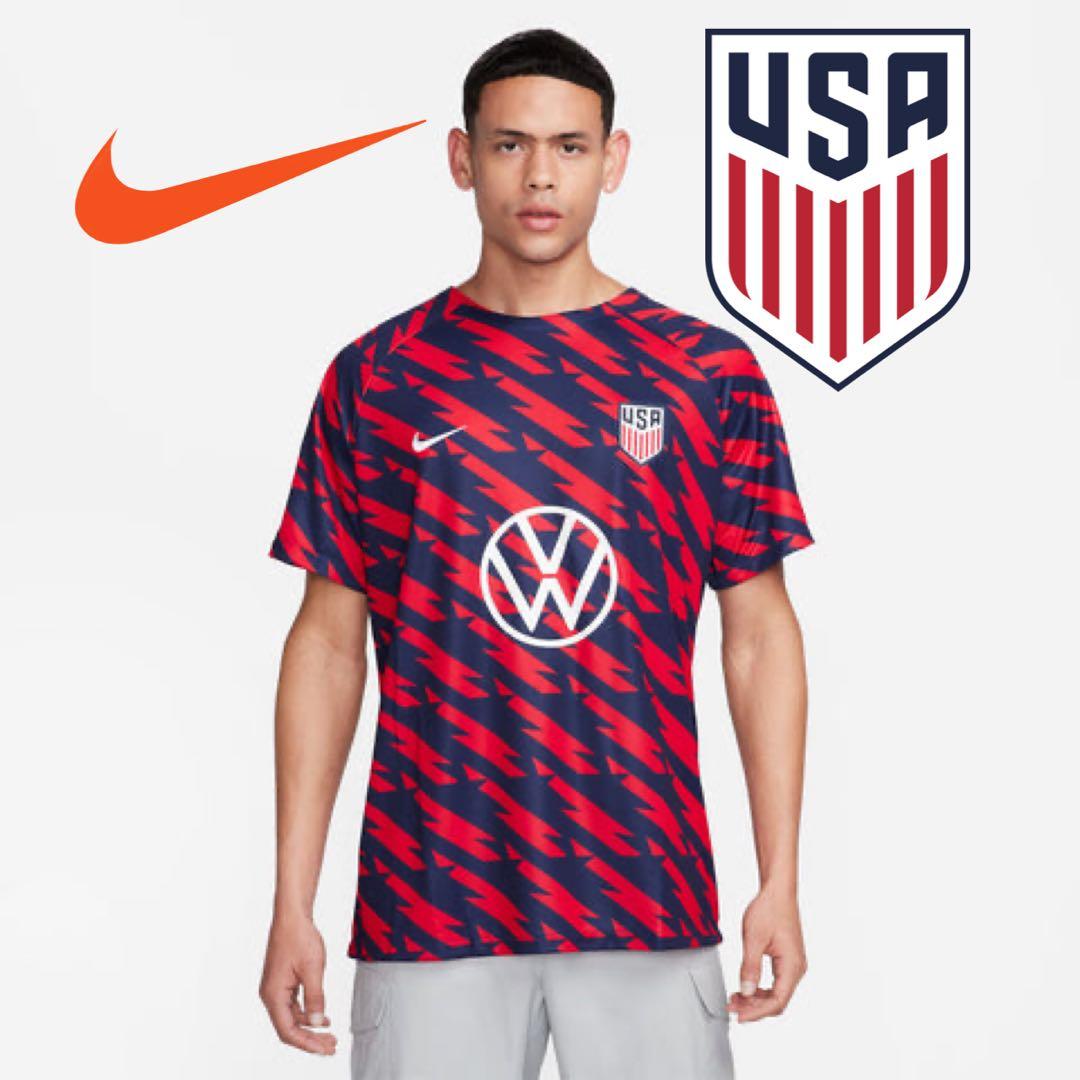 アメリカ　トレーニングシャツ　ユニフォーム NIKE　プリシッチ　ACミラン