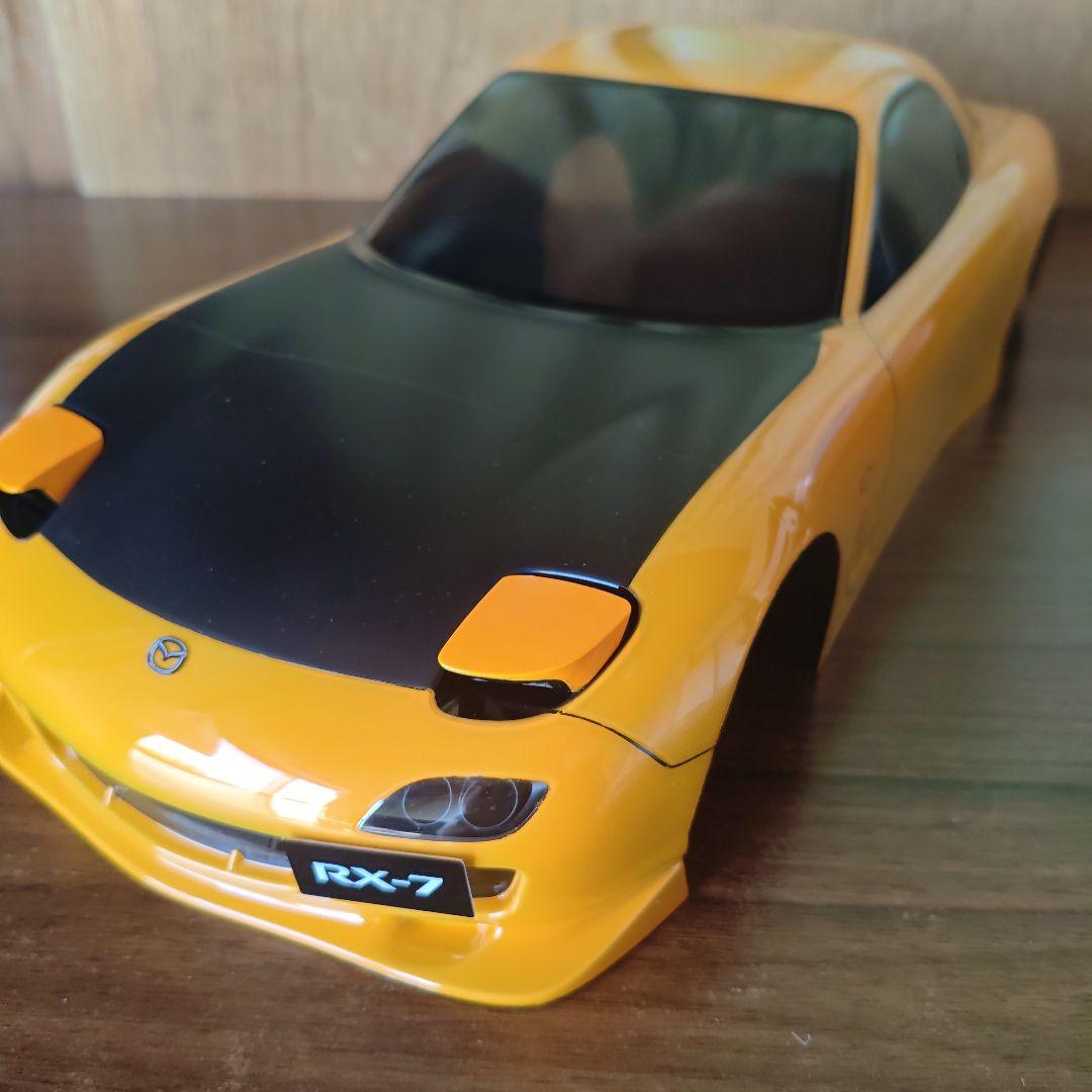 タミヤ　RX-7 ボディ　キャメルイエロー