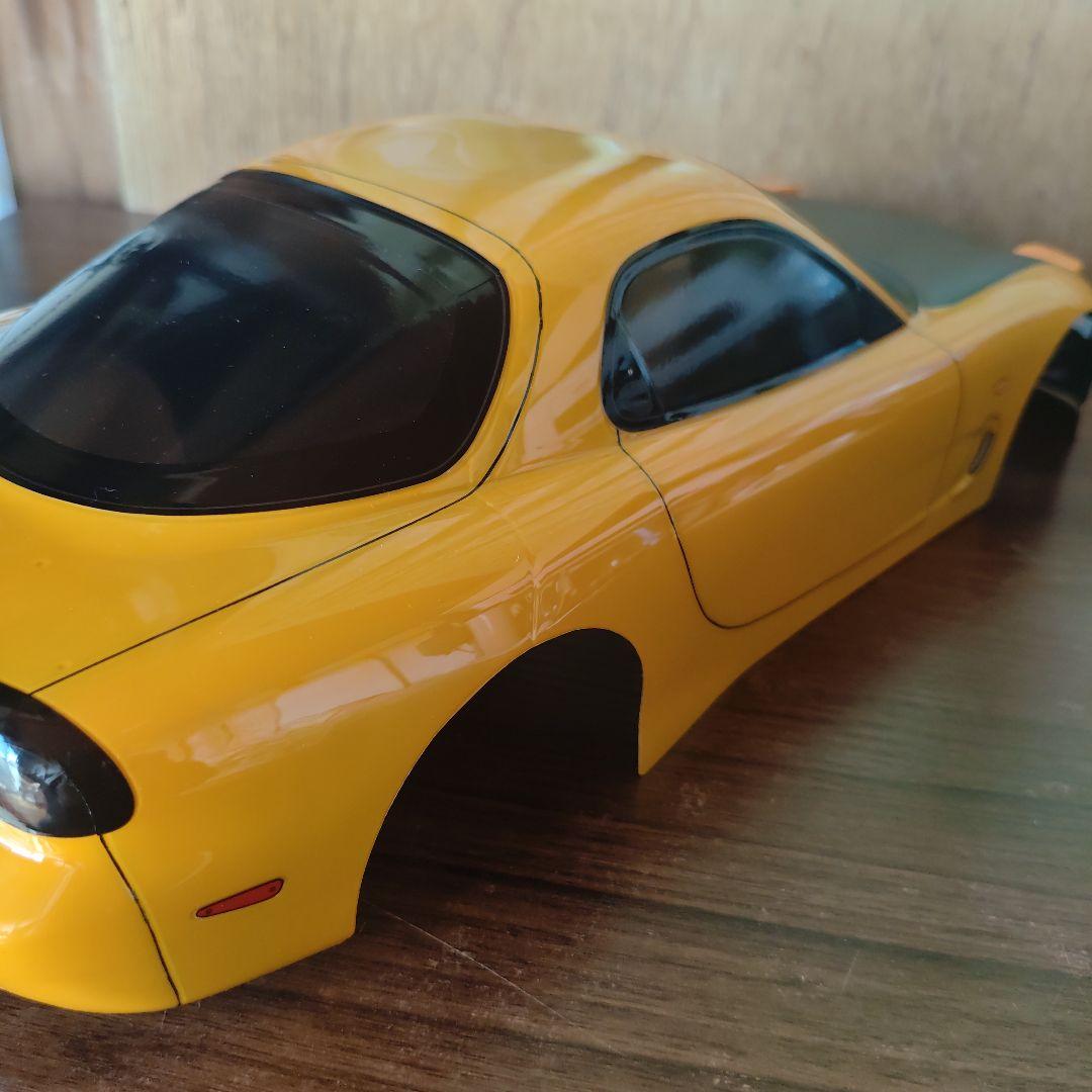 タミヤ　RX-7 ボディ　キャメルイエロー