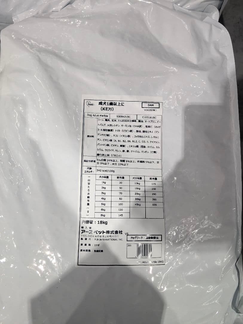 ブリーダーパック ファーストチョイスドライフード 18kg