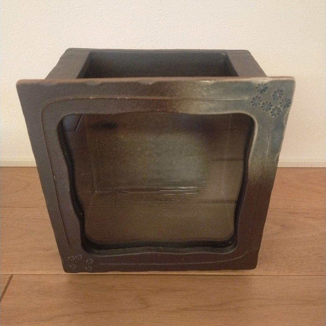 信楽焼 水槽 四角型 メダカ 金魚 熱帯魚