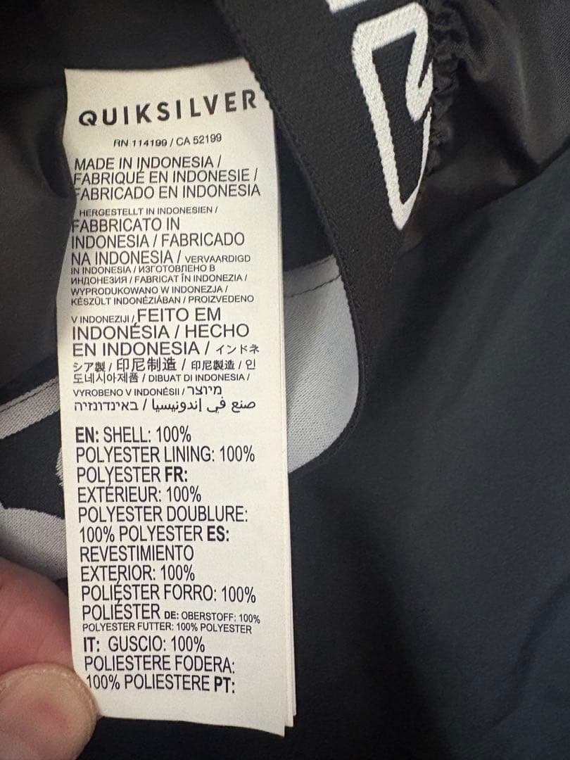 Quiksilver スノーボードパンツ ブラック 新品タグ付き