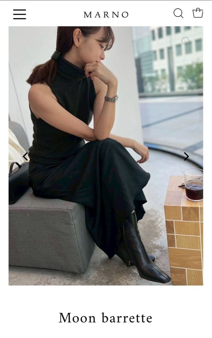Marno Moon barrette マーノムーンバレッタ　丸林広奈