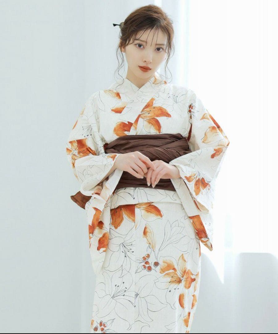 Dita ディータ 花柄 浴衣・帯セット