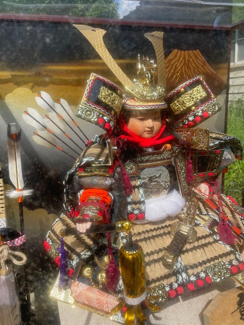 12号　童大将　 五月人形　端午の節句　ケース飾り　五月人形　子どもの日　レトロ