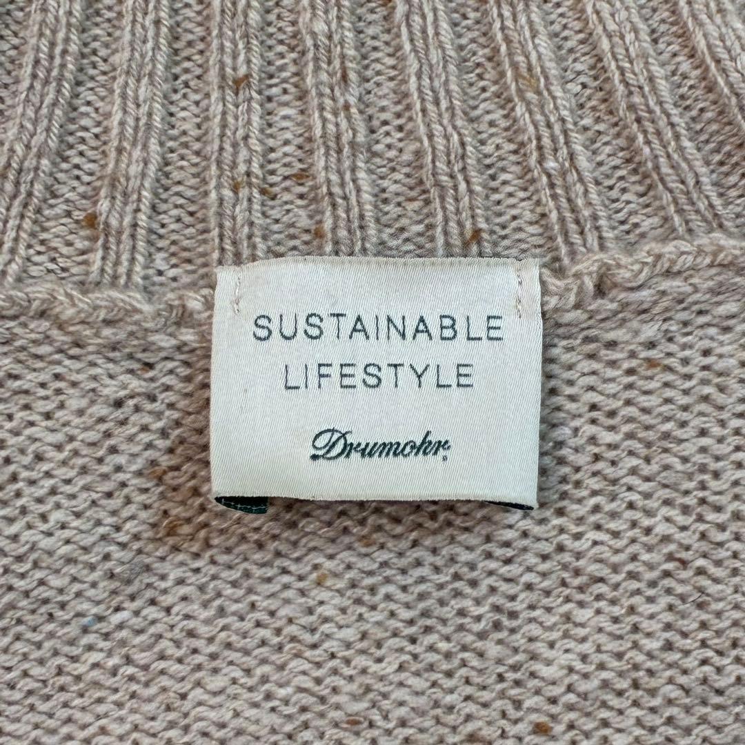 美品✨️ドルモア タートネックセーター ミドルゲージ ベージュイタリア製 48