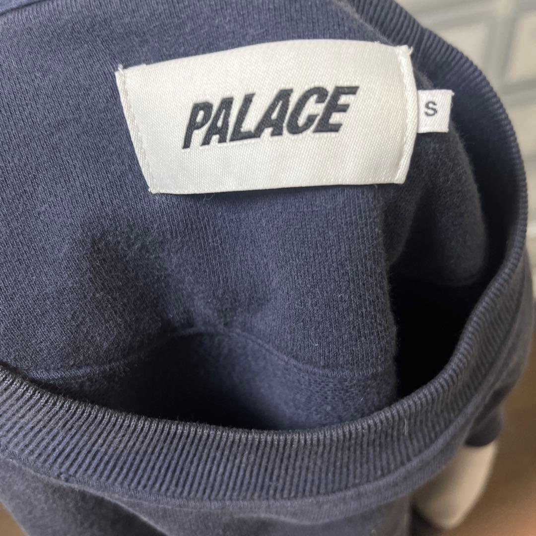 Palace スウェットトレーナー ネイビー/ホワイト