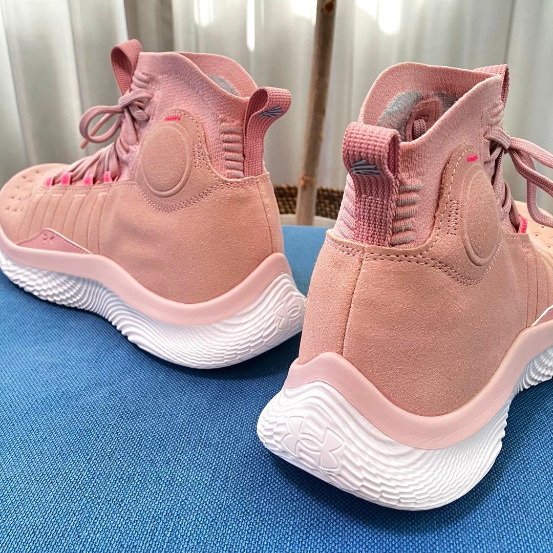 UA CURRY 4 flotro カリー4 フロトロ ピンク ホワイト 27