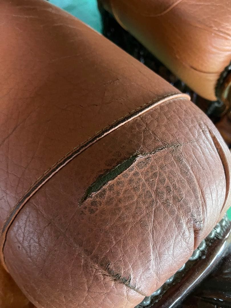 【お引き渡し限定】 アンティーク 三人掛け 大型ソファー ヴィンテージ