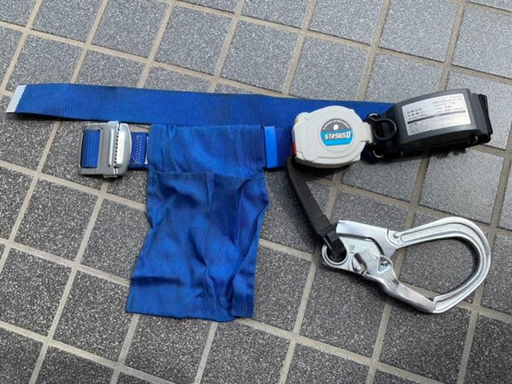 新規格適合品　タニザワ　胴ベルト型ランヤード　ロック機能付き　新規格安全帯