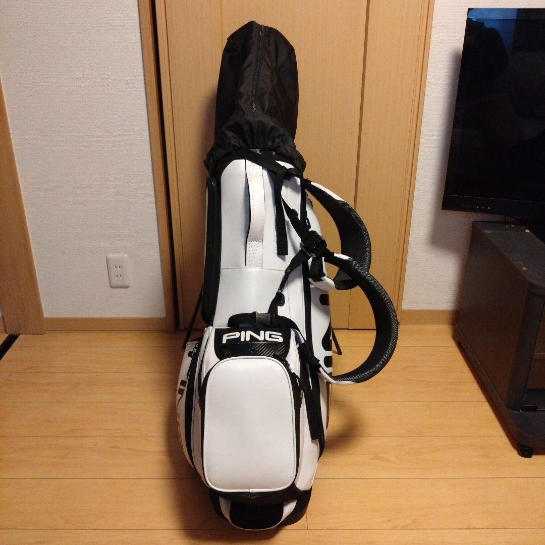 PING HOOFER TOUR スタンドバッグ ホワイト/ブラック