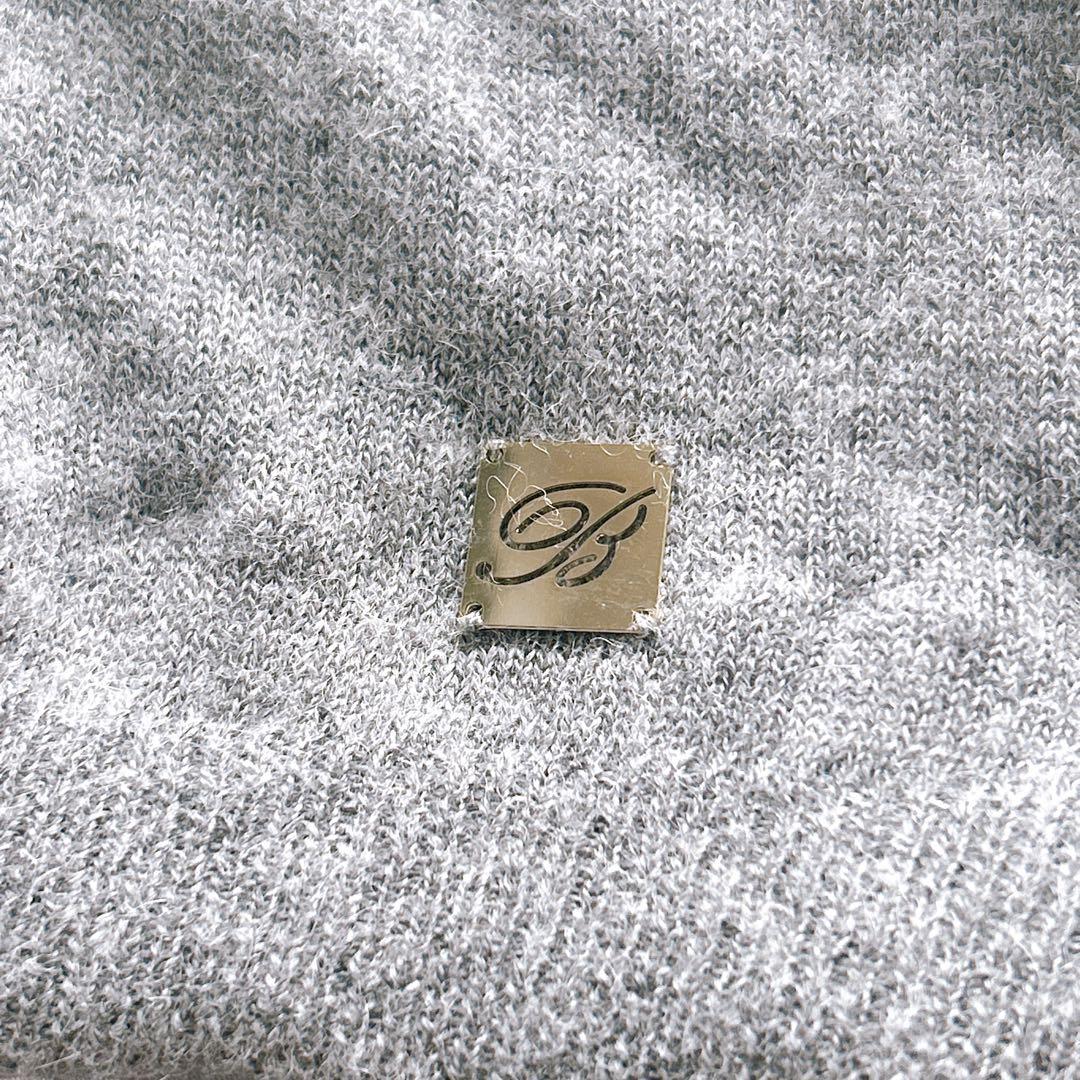 美品✨Blumarine ブルマリン　カーディガン　アルパカ混 フォックスファー