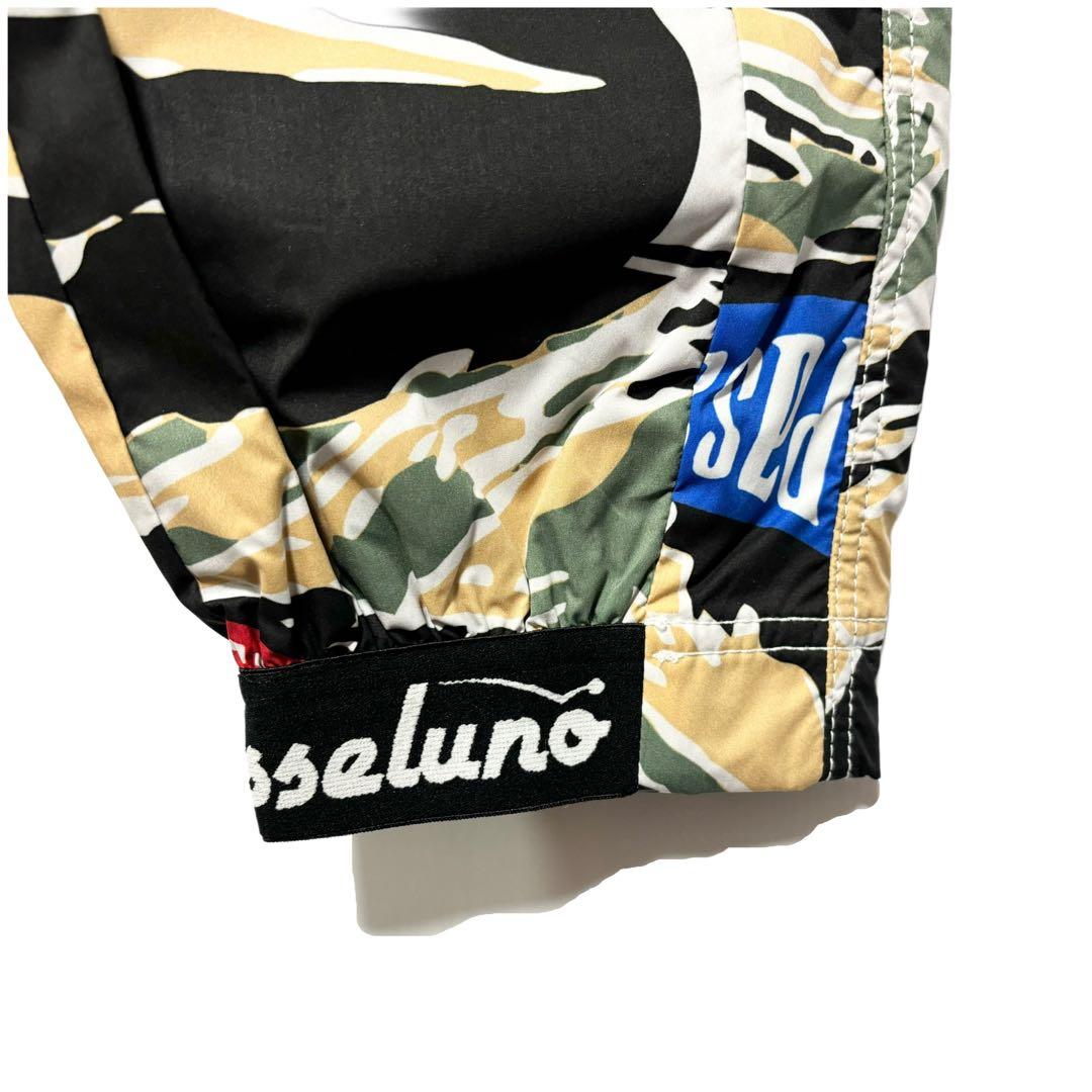 新品 ラッセルノ ゴルフ ウィンドストップ パターン ロングパンツ カモ L 5