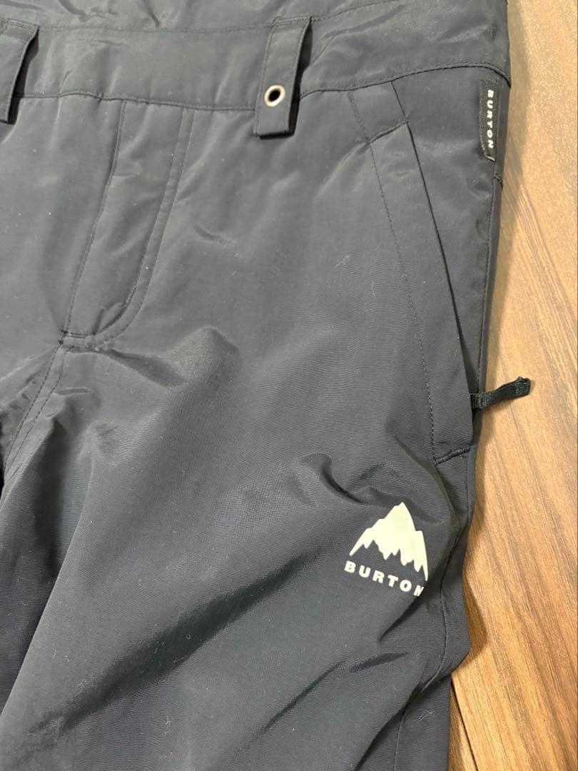 M*様 美品　バートン　キッズ用スノーボードビブパンツボトム　黒