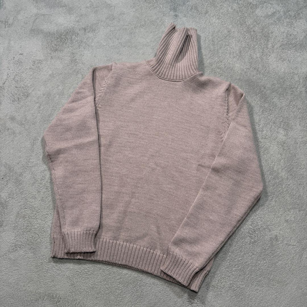 ザノーネ　5ゲージ　タートルネック　ニット　48サイズ　ブラウン