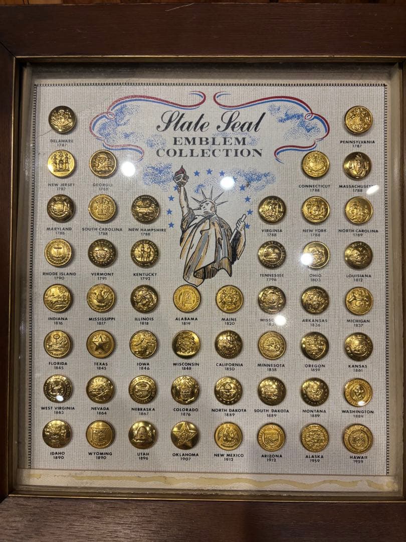 ヴィンテージ チェンジ ボタン ワーク ボタンState Seal