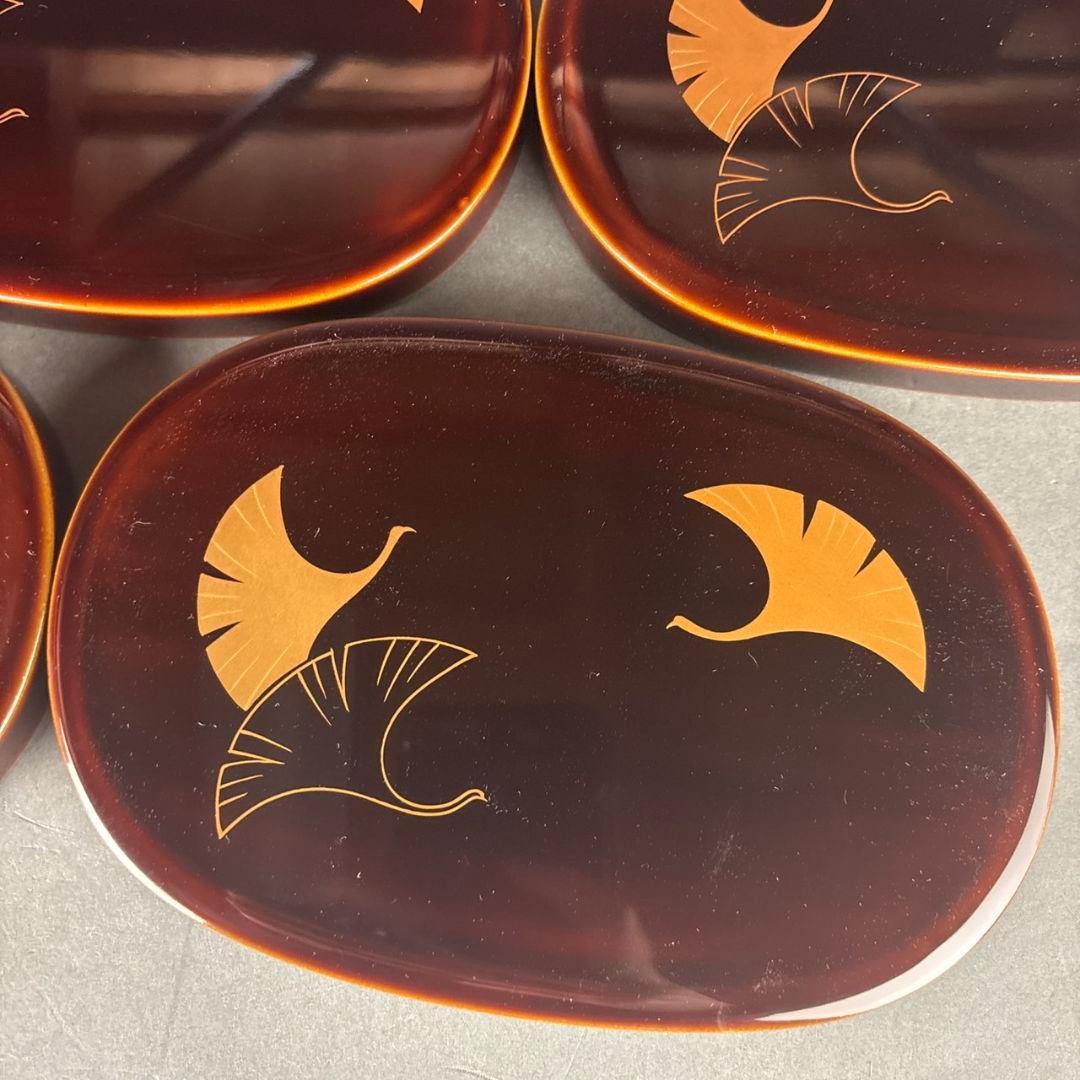 輪島塗　小判弁当箱　5客