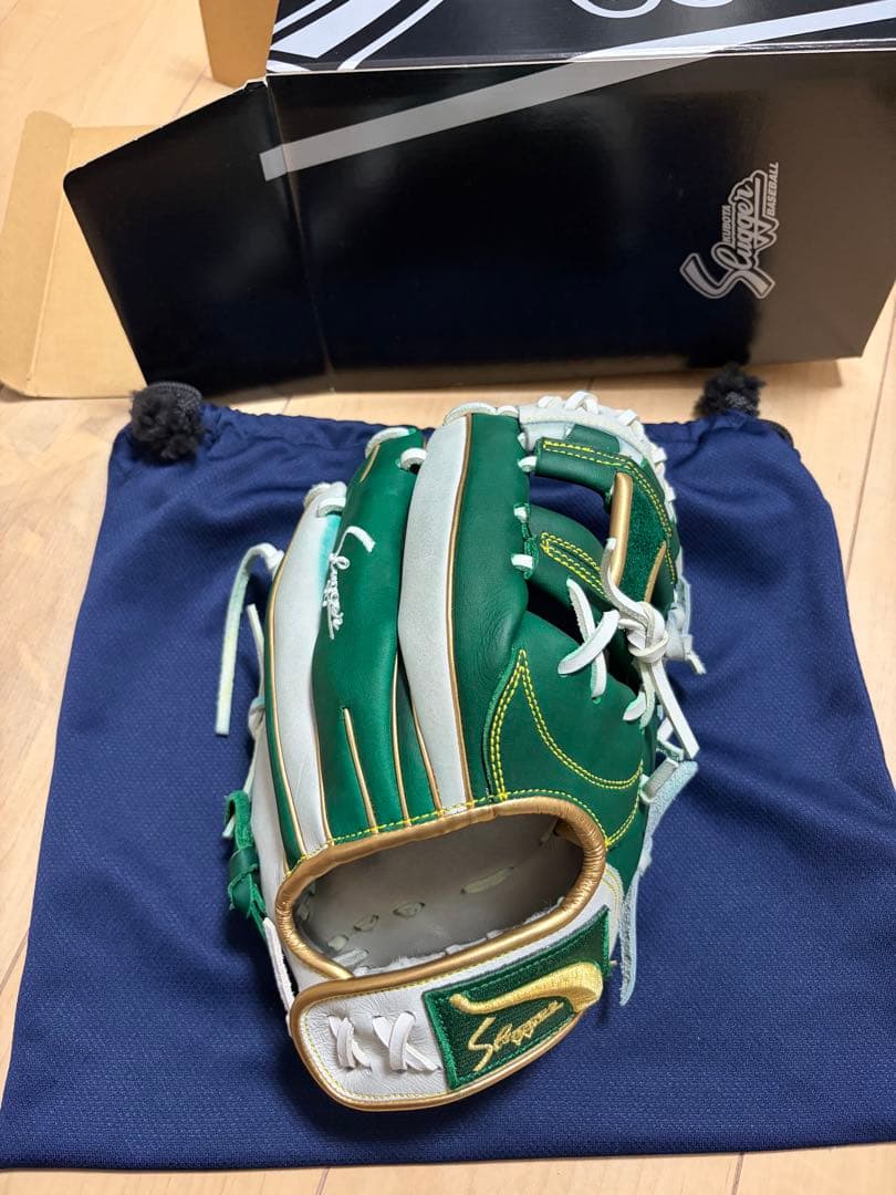 クボタスラッガー　Slugger 軟式野球グローブ 緑/白