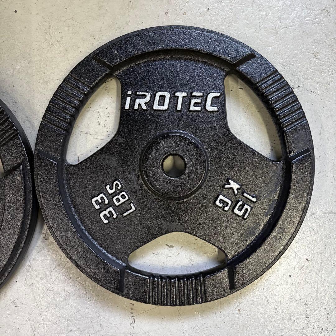 IROTEC アイロテック ダンベル プレート 15kg×2枚 30kg②