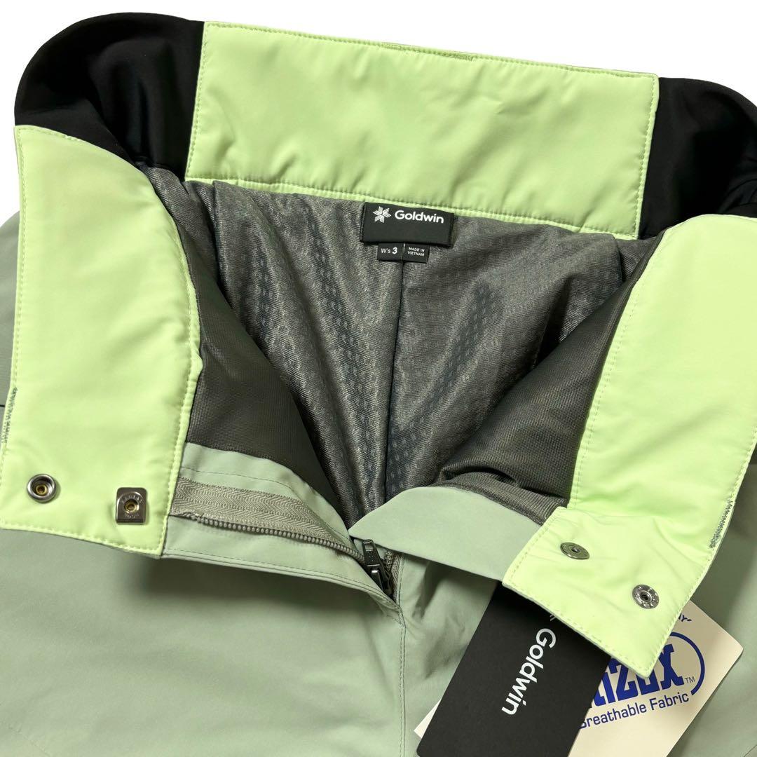 新品 ゴールドウィン ウィメンズ ツートンカラー パンツ スモーク モス L