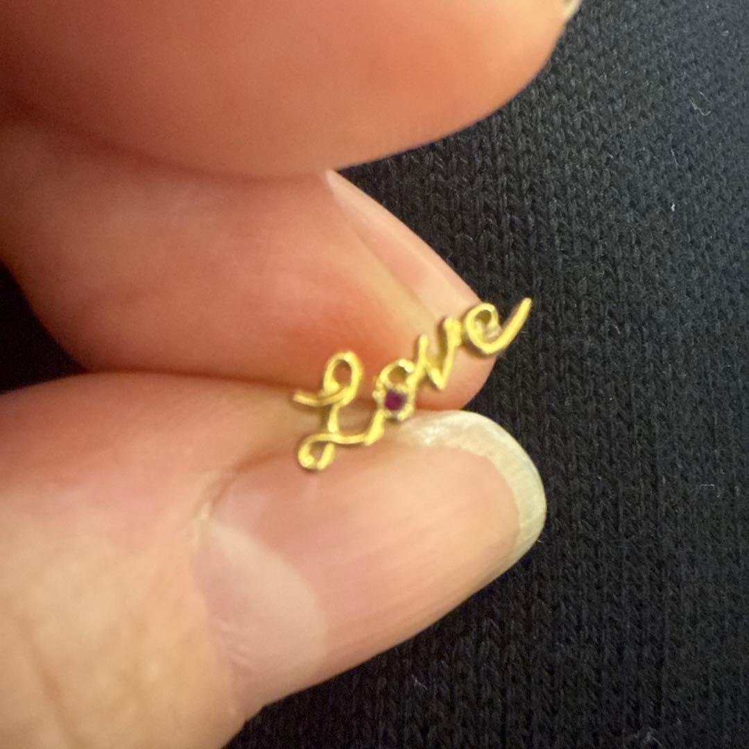 e.m. リトルエンブレム　片耳　LOVEピアス