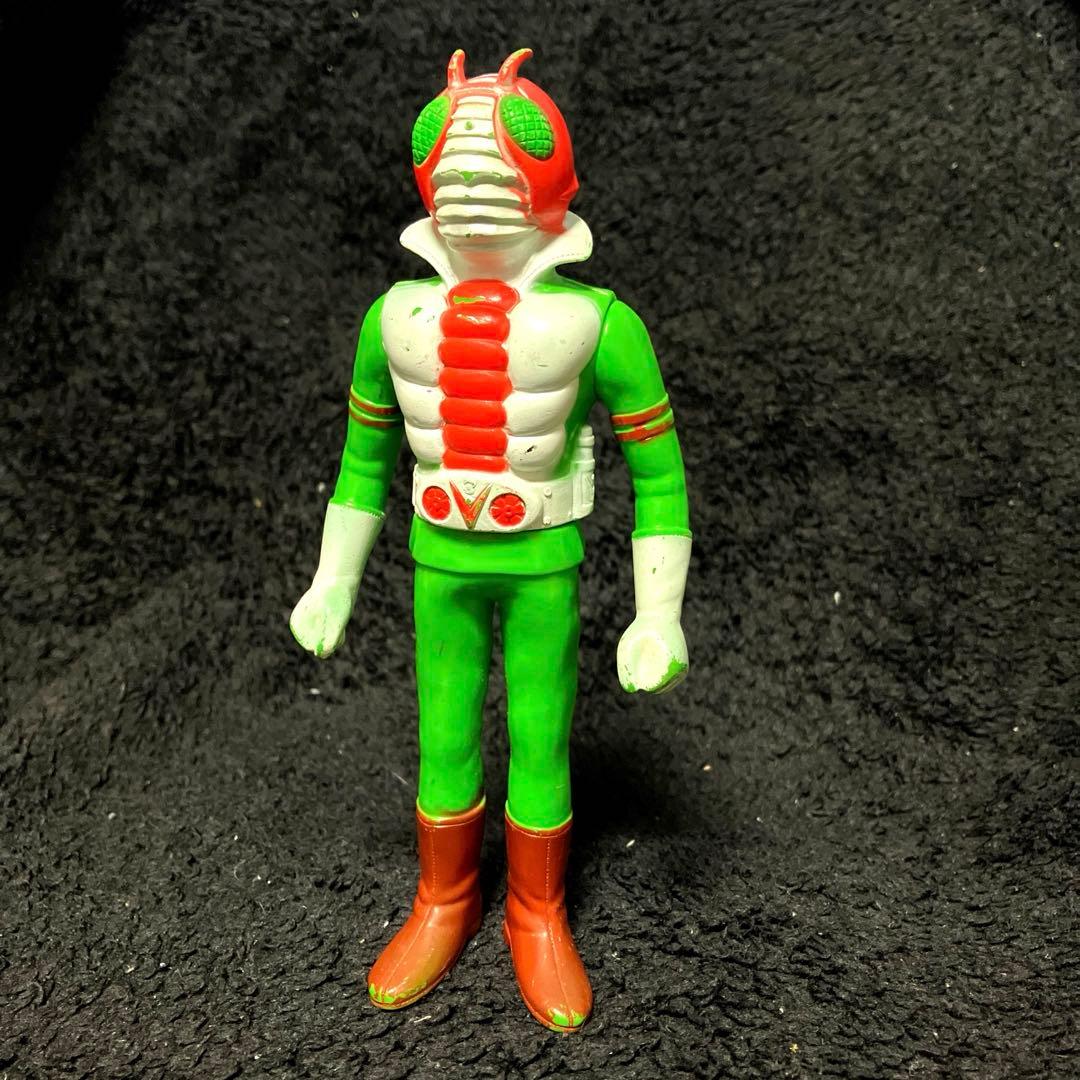 当時物！ポピー★仮面ライダーv3★ミドルサイズ 約18cm★ソフビ