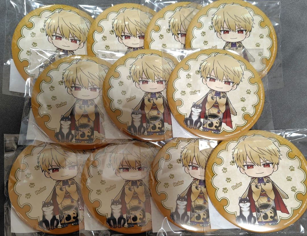 送込】FateSamuraiRemnant2周年くじBIG缶バッチ若旦那11個