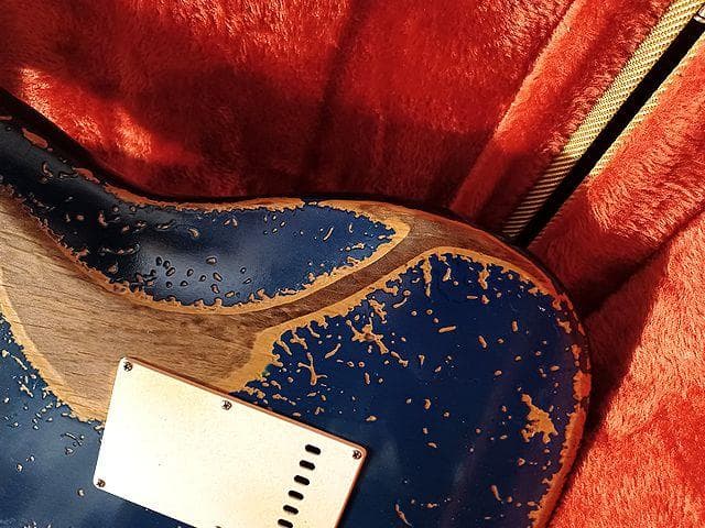 ギター Custom HardRelic Trans Blue Stratocaster