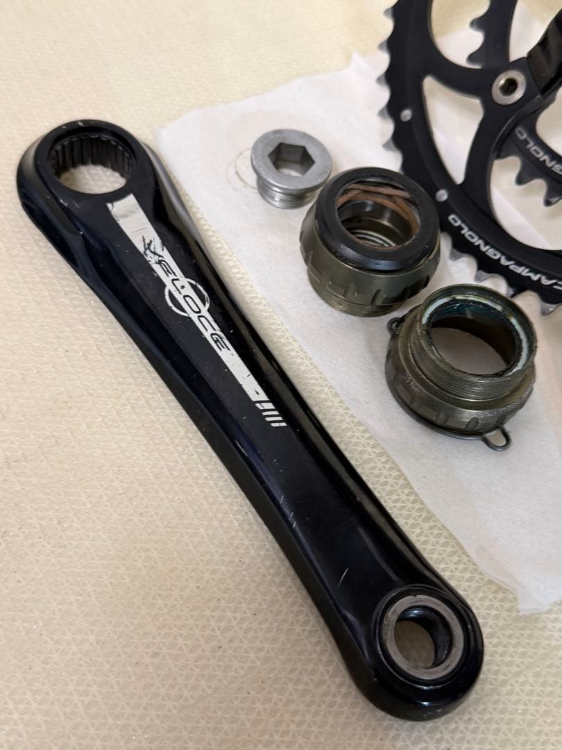 訳あり品 カンパニョーロ ヴェローチェクランク 170mm50/34 bb付