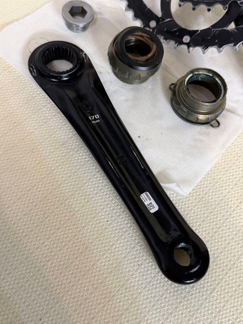 訳あり品 カンパニョーロ ヴェローチェクランク 170mm50/34 bb付