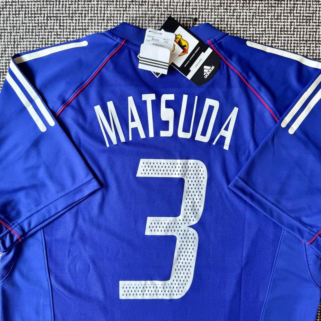 【新品・紙タグ付き】松田直樹 ＃３ 日本代表 ２００２（H） デッドストック