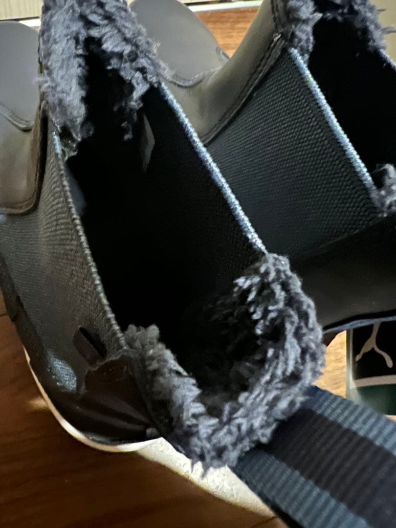 PUMA ネイビーサイドゴアブーツ 厚底