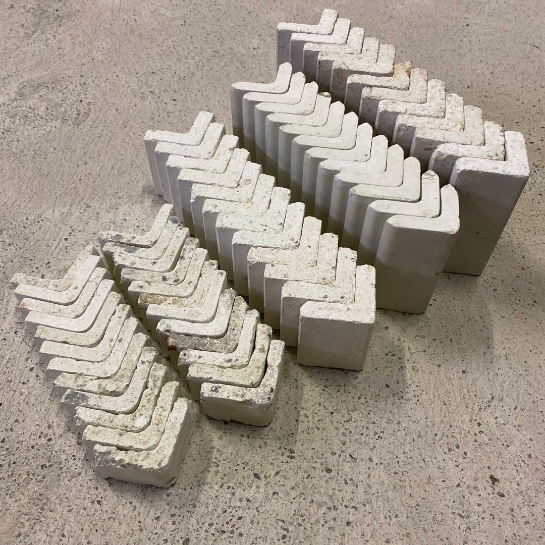 【中古】陶芸用具支柱ツク①h11.5•9.9•6.6各12個・h3.8•24個