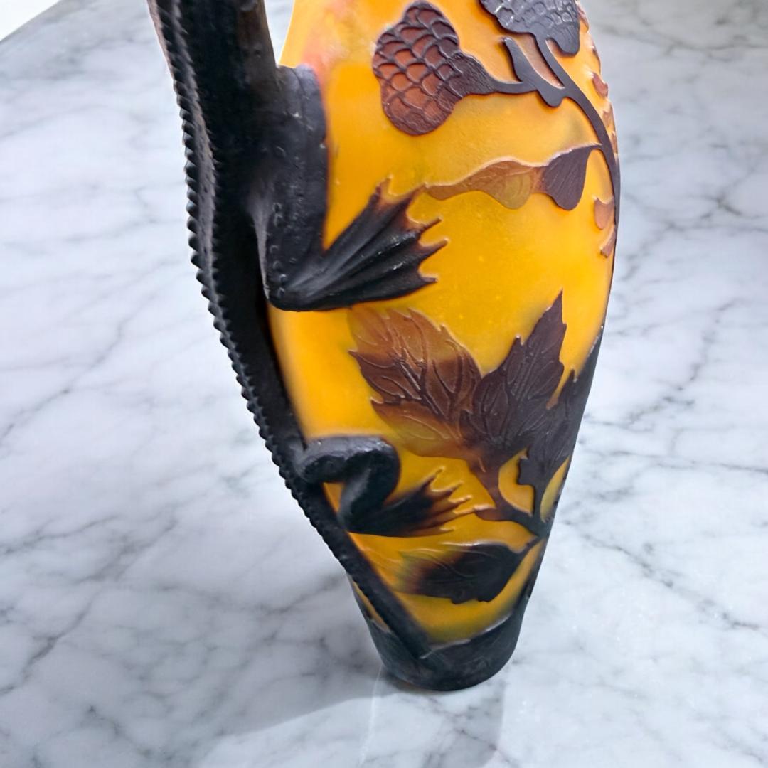 高さ30㎝【希少】エミールガレ風　レプリカ　水差し　花瓶