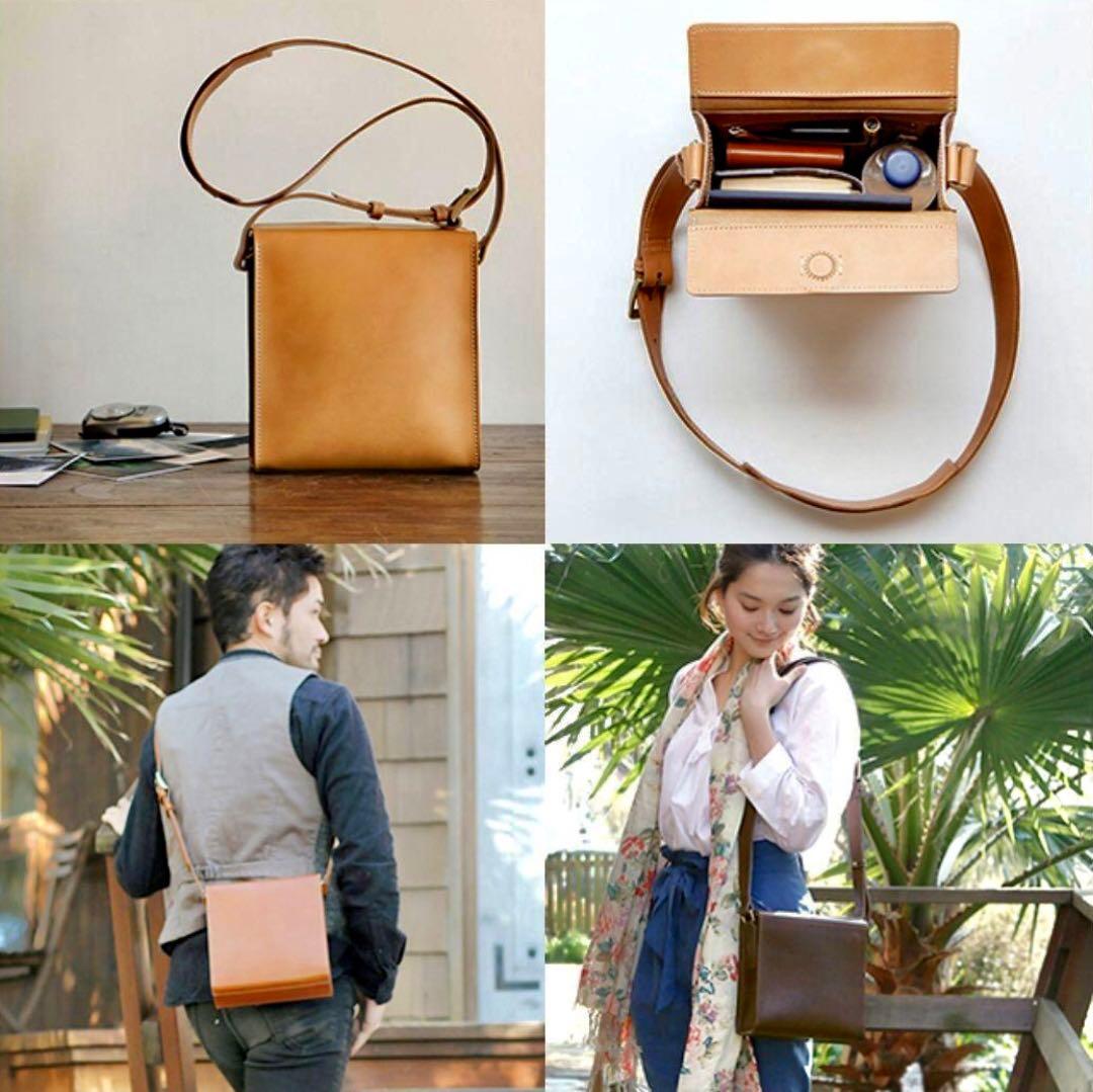 【週末限定値下】廃盤希少人気のチョコ　土屋鞄 ボックスショルダー