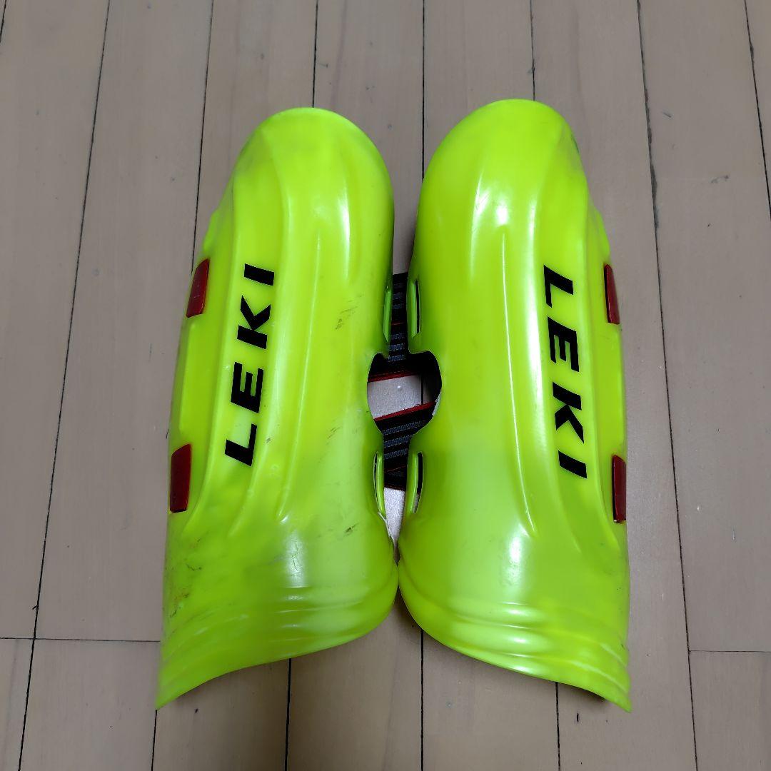 レキ　LEKI　イエロー　 アルペン　スキー　シンガード　レガース　ジュニア用