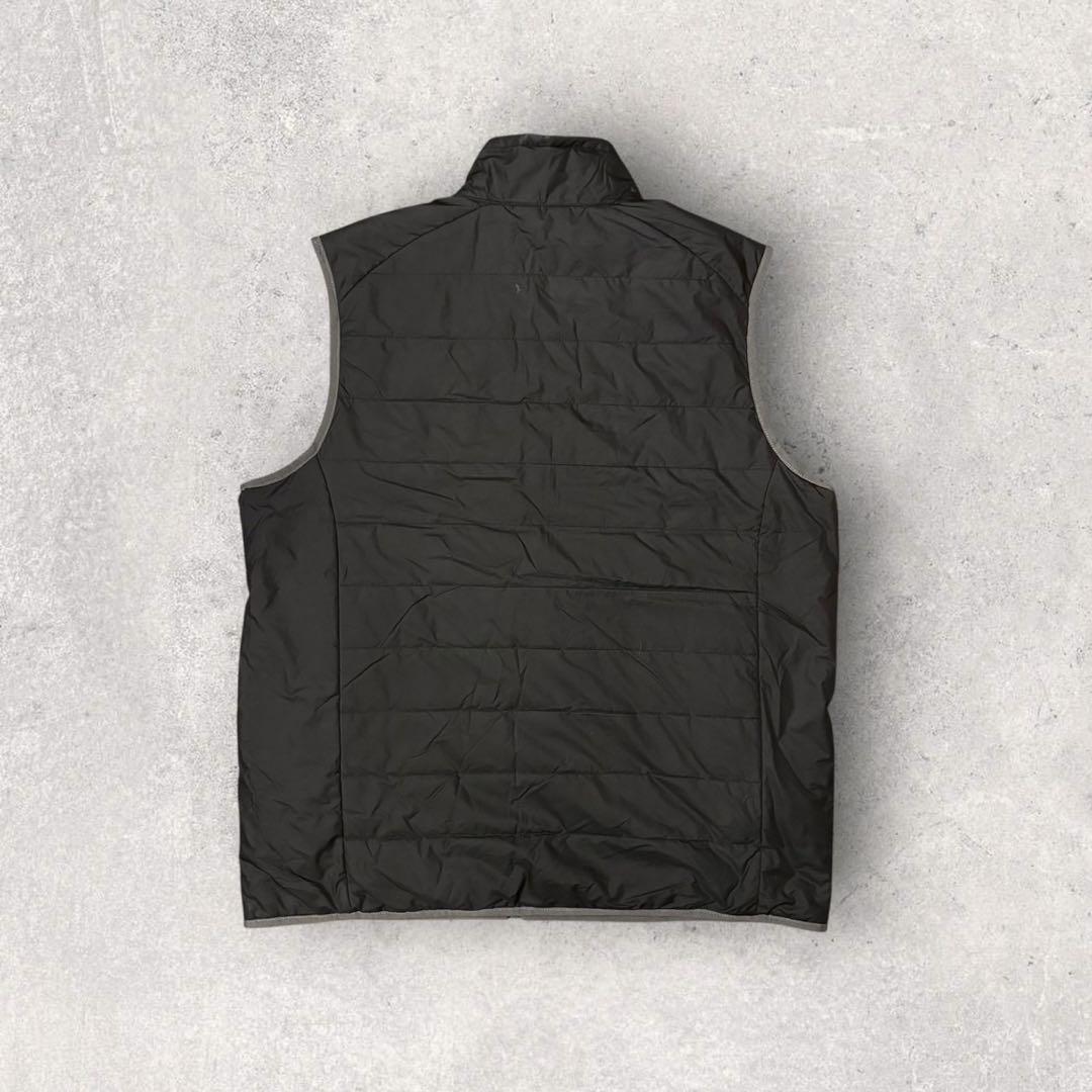 【ザ・ノースフェイス】リバーシブルベスト　L 刺繍ロゴ　ナイロン地　フリース地