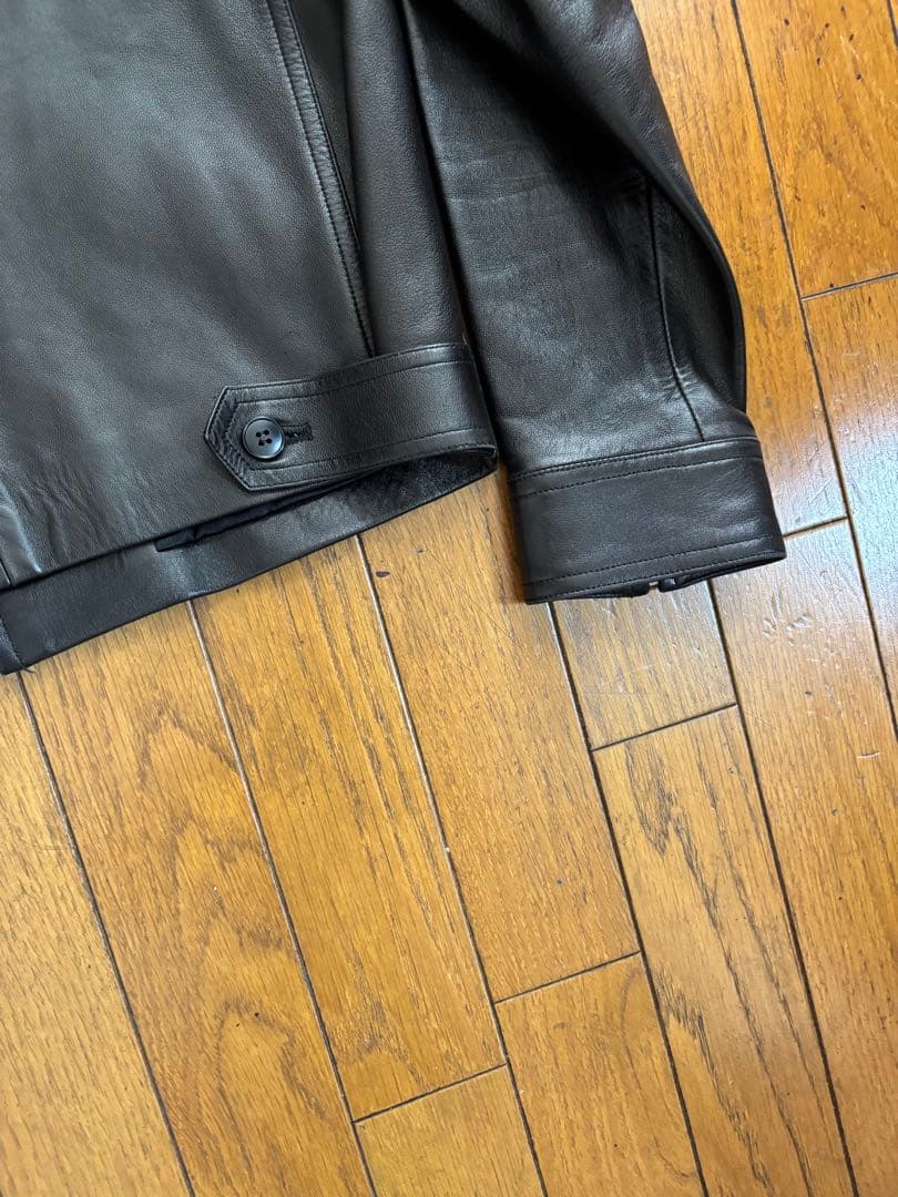 アニエスベー スペシャル　羊革　シングルライダース風　革ジャン　フランス製