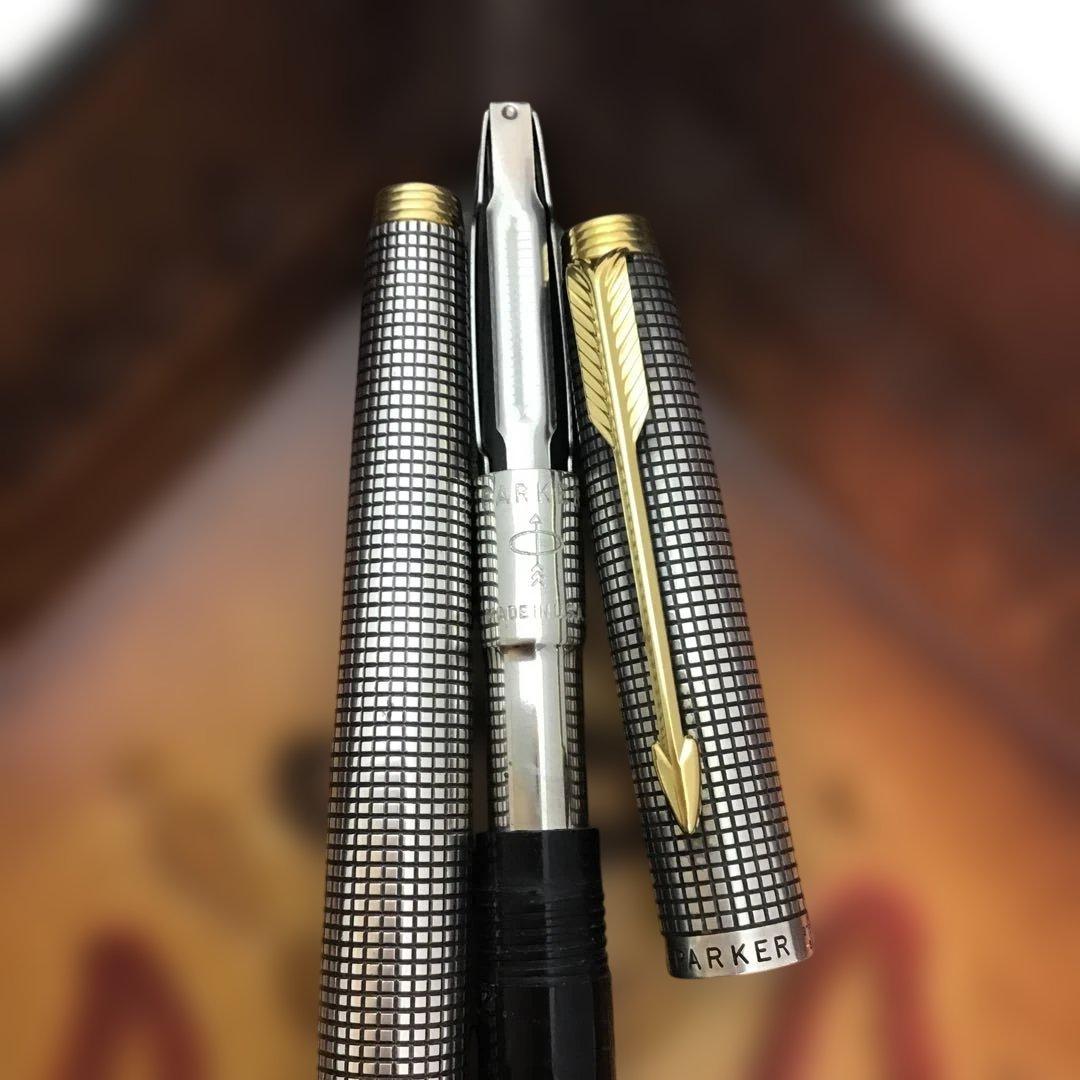 ‼️PARKER‼️パーカー75スターリングシルバー万年筆　U.S.A 14金ペン