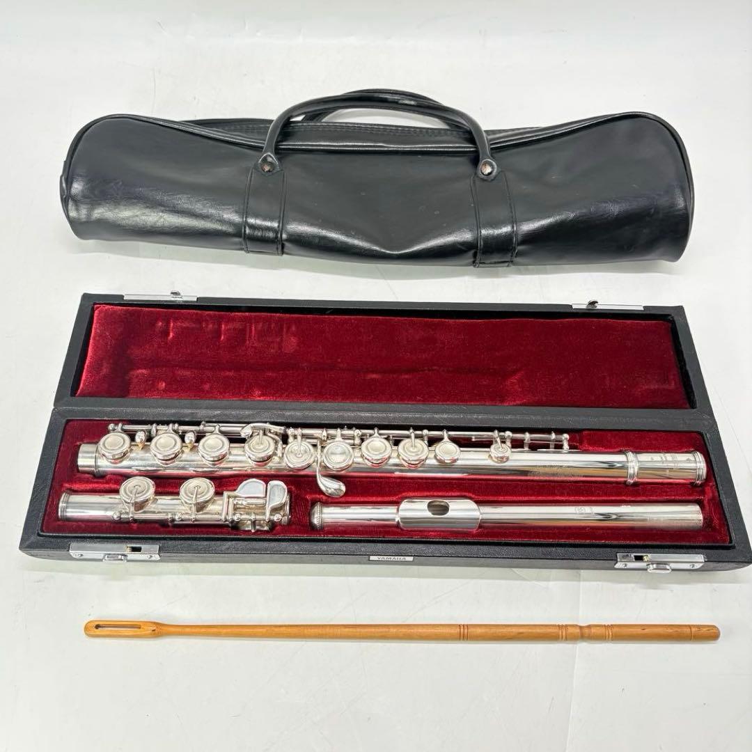 【美品・ケース付属】YAMAHA ヤマハ 頭部管銀製 フルート YFL-451