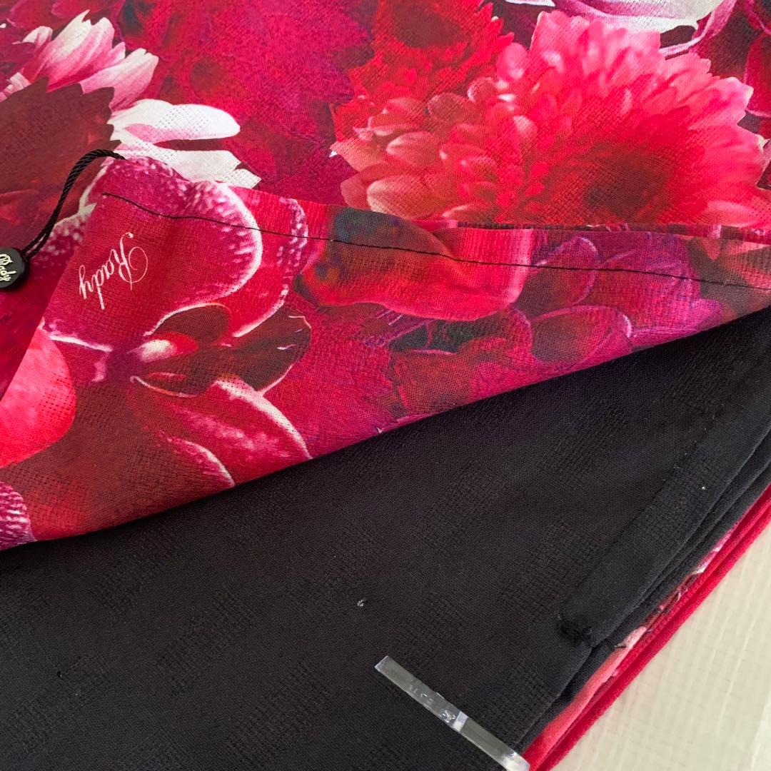 Rady レディー　浴衣　リゾートフラワー　リゾフラ　ブラック　黒　帯　ピンク