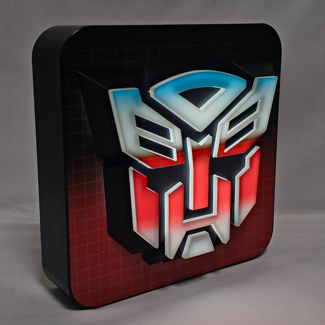トランスフォーマー　サイバトロン　3Dロゴランプ　ウォールLEDランプ
