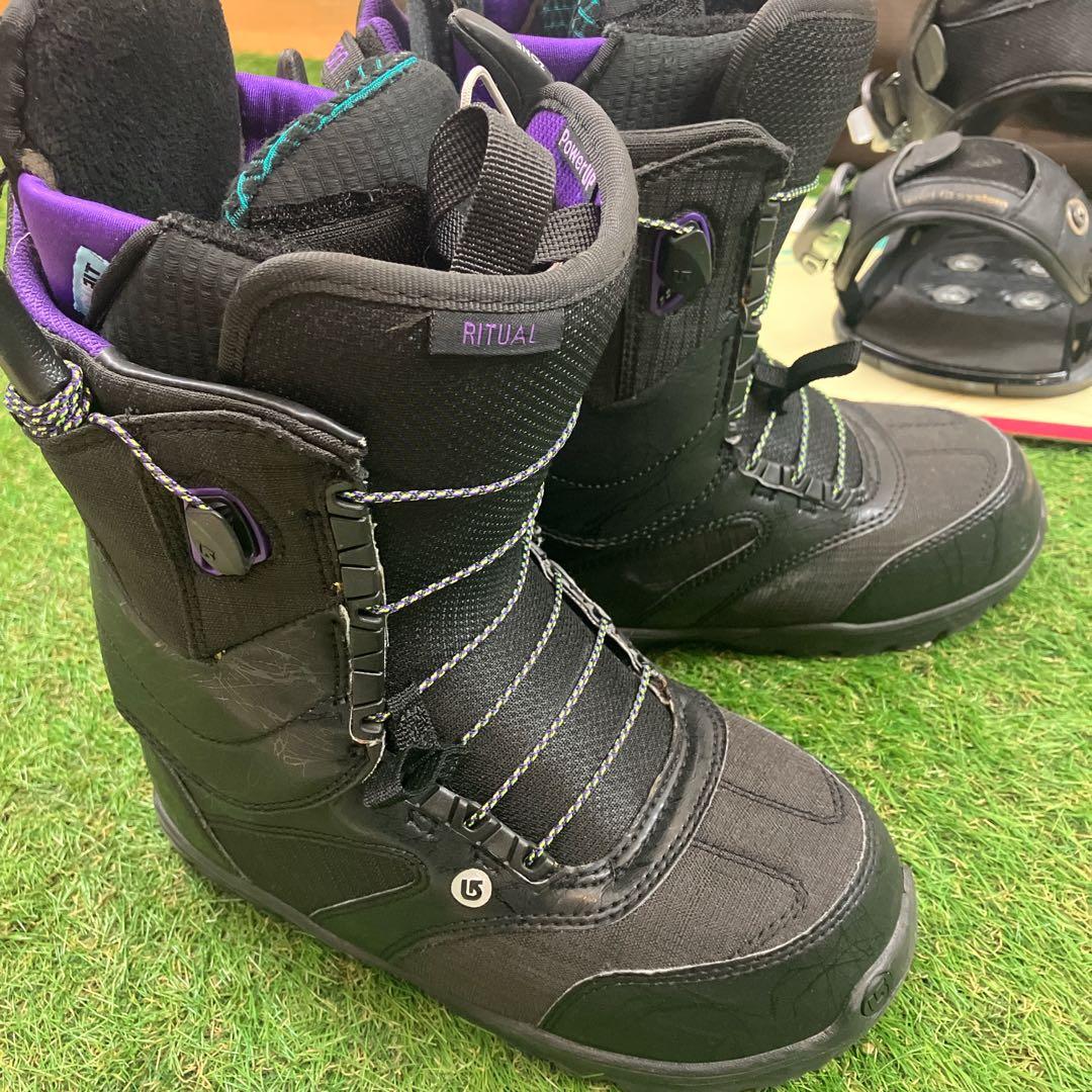 HEAD スノーボード セットkissmark バートン　23.5㎝　レディース