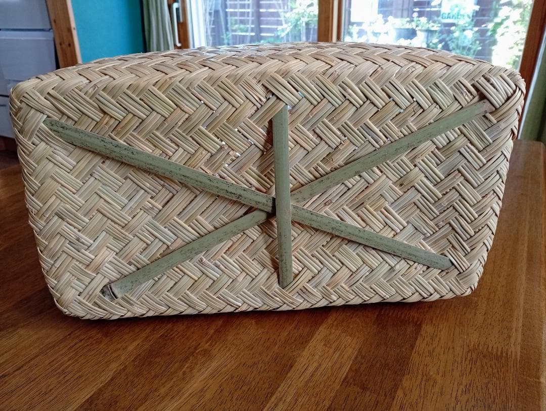 鳥越スズ竹細工【市場かご】大サイズ：岩手県二戸職人の手作り工芸品