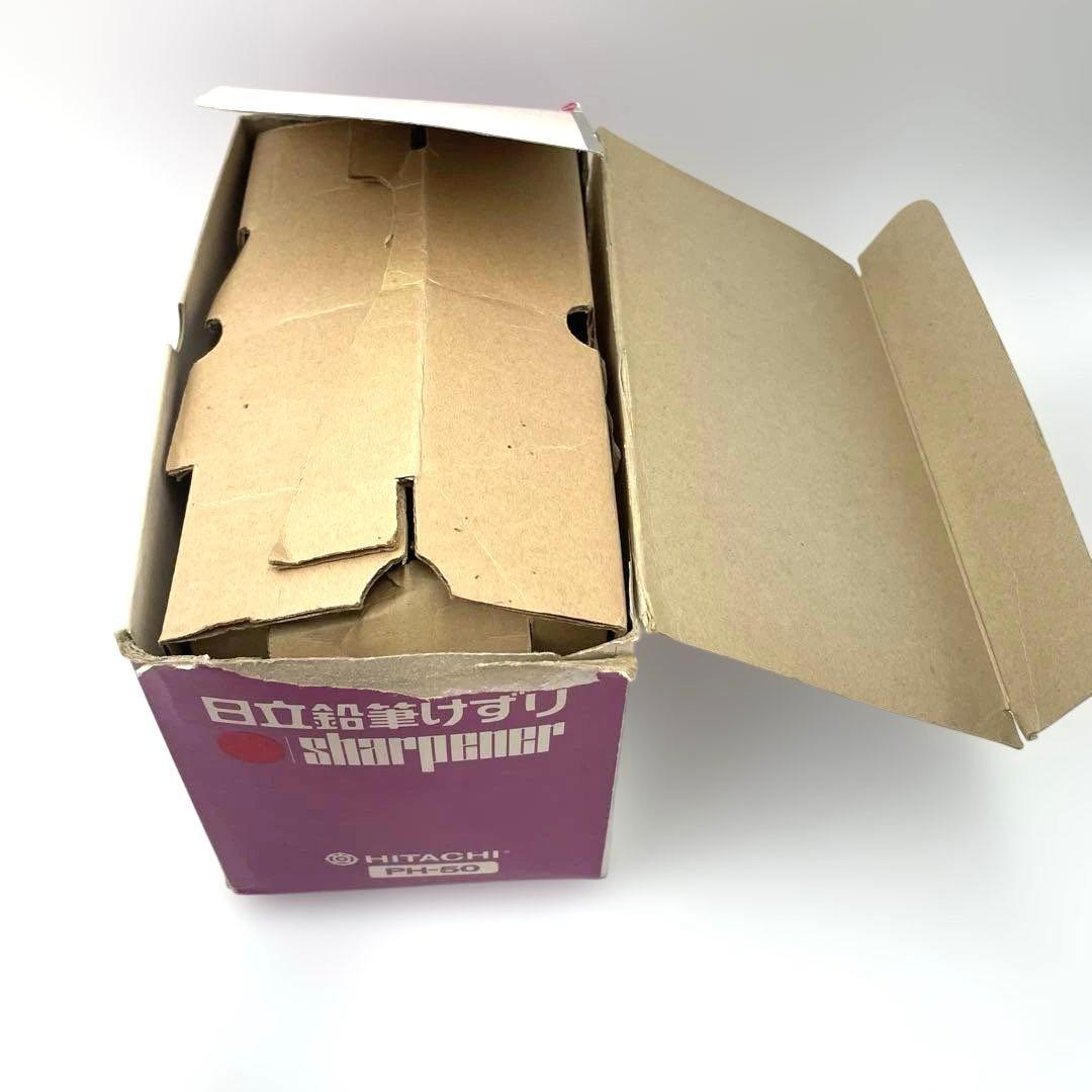 希少　未使用　日立　HITACHI 電動鉛筆削り PH-50 赤　レトロ
