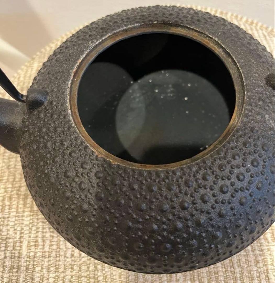 及源 南部鉄器 鉄瓶 東雲亀甲 1.0L IH対応 H-200