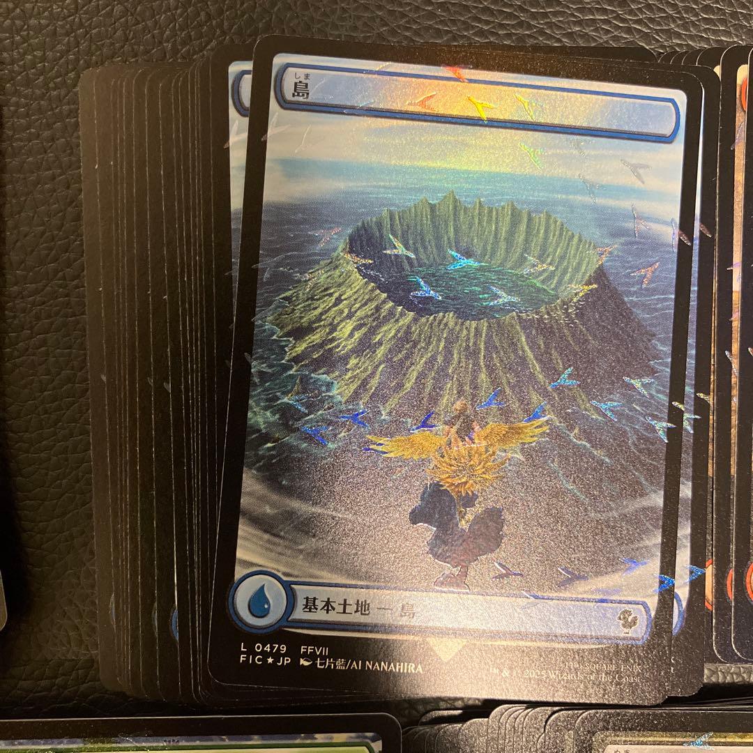 チョコボバンドル 基本土地Foil 各16枚 80枚セット 日本語 mtg