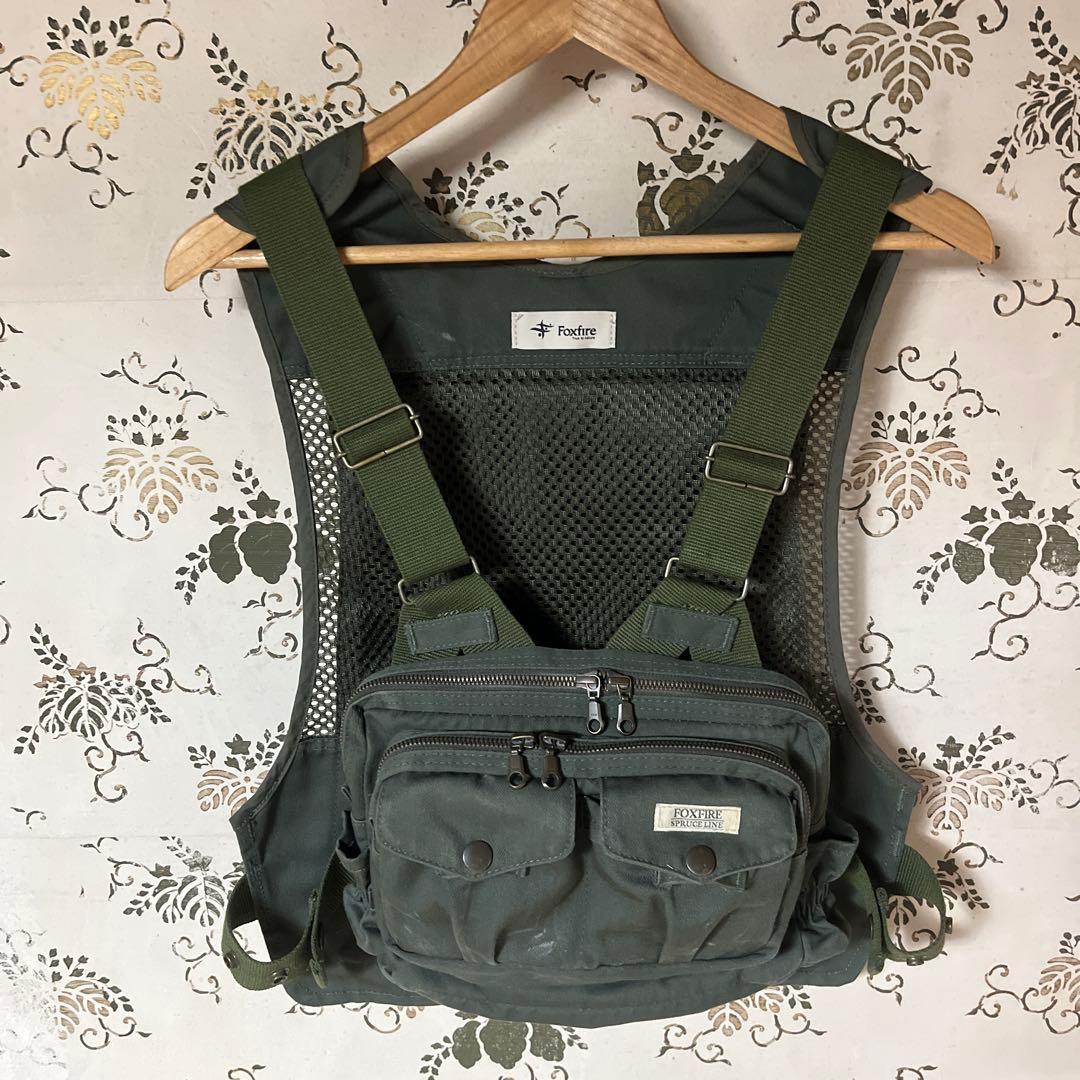 foxfire フォックスファイヤー チェストストラップベスト オリーブ