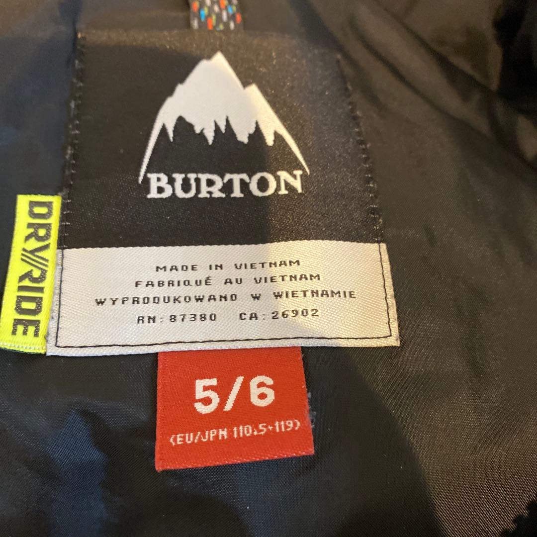 【110cm】 BURTON キッズ スノーボードウエア つなぎ