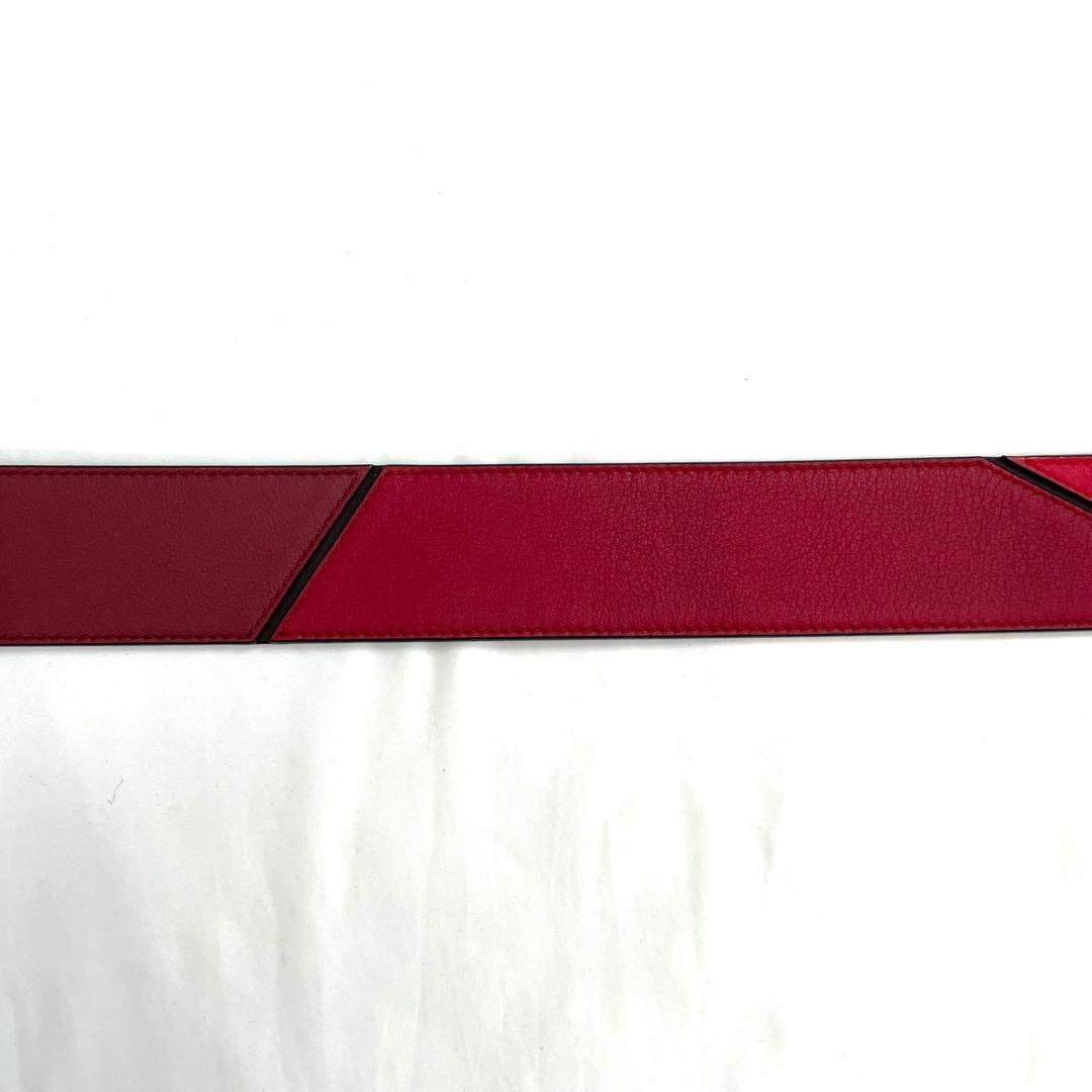 【極美品】LOEWE パズル ショルダーベルト ストラップ レザー 箱付き